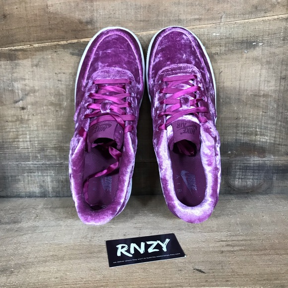 NEW Nike Velvet Air Force 1 Low Tea Berry - Picture 5 of 7